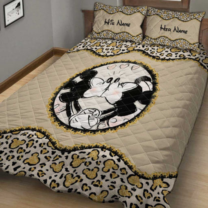 Magic Couple - Personalized Couple Mouse Quilt Set