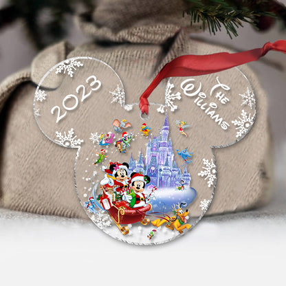 Magical Christmas - Personalized Mouse Transparent Ornament