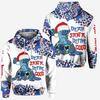 Dear Santa Define Good - Personalized Christmas Ohana Hoodie and Leggings
