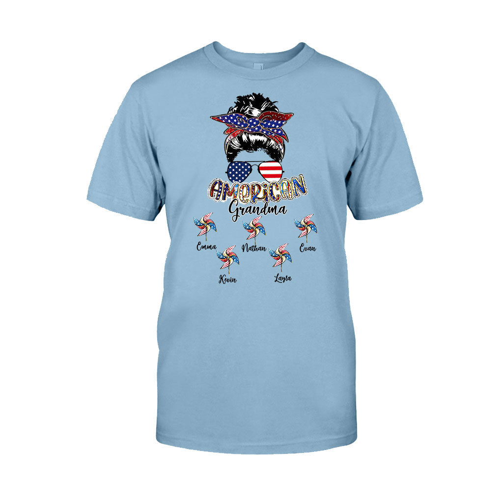 Love Being A Grandma - Personalized Independence Day Grandma T-shirt and Hoodie