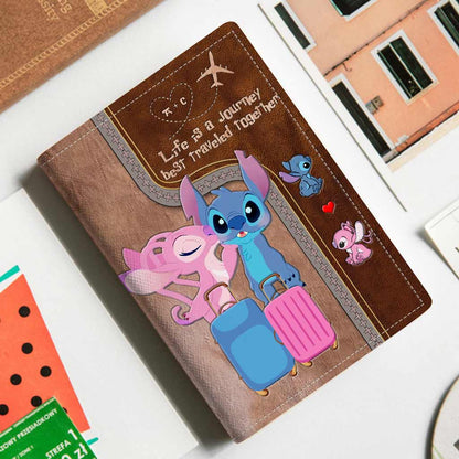 Life Is A Journey - Personalized Couple Travelling Passport Holder