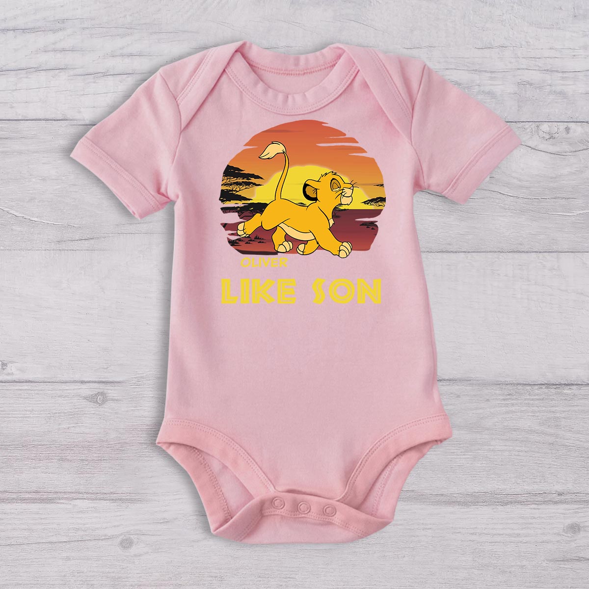 Like Father Like Son - Personalized Mouse T-shirt And Baby Onesie