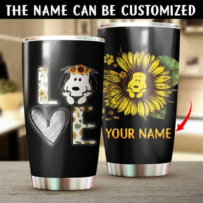Love Sunflower Personalized Tumbler 0523
