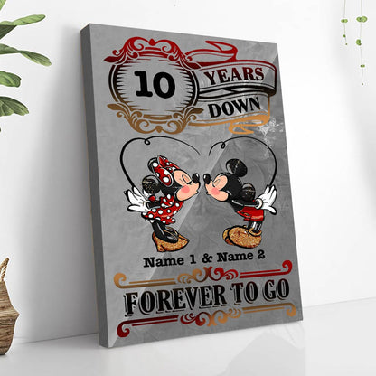 Forever To Go - Personalized Couple Mouse Poster