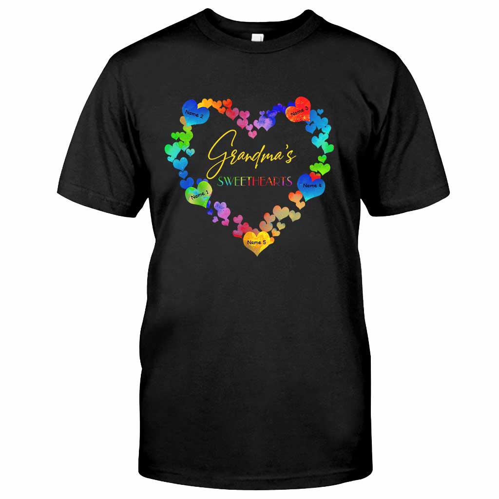 Grandma's Sweethearts - Personalized Valentine Grandma T-shirt and Hoodie