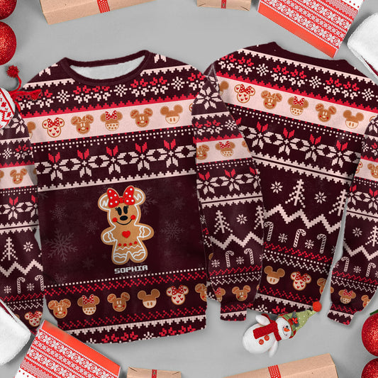 Merry Christmas - Personalized Mouse Sweater