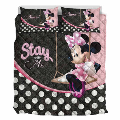 Stay With Me - Personalized Mouse Quilt Set