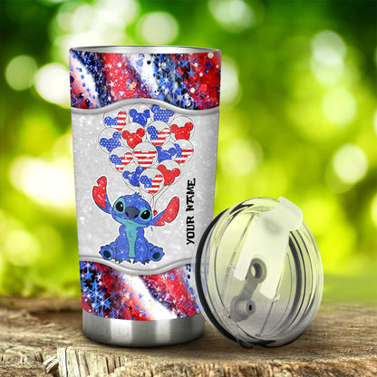 Happy 4th Of July - Personalized Ohana Tumbler