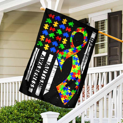 Autism Awareness - House Flag 112021