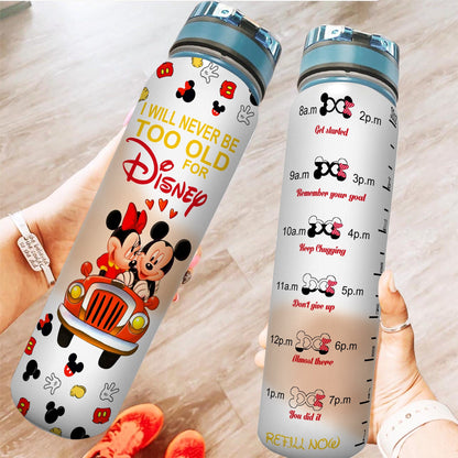 Mouse Couple Mouse Water Tracker Bottle 0523