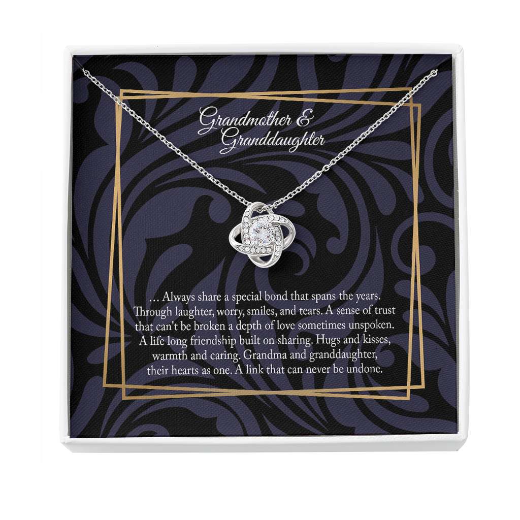 Grandmother And Granddaughter Granddaughter Gift Grandmother Gift - Grandma Love Knot Necklace 0921