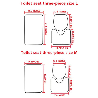 Nice Butt - Ohana 3 Pieces Bathroom Mats Set