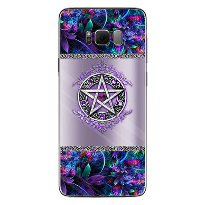 Purple Pentacle Witch - Personalized Phone Case