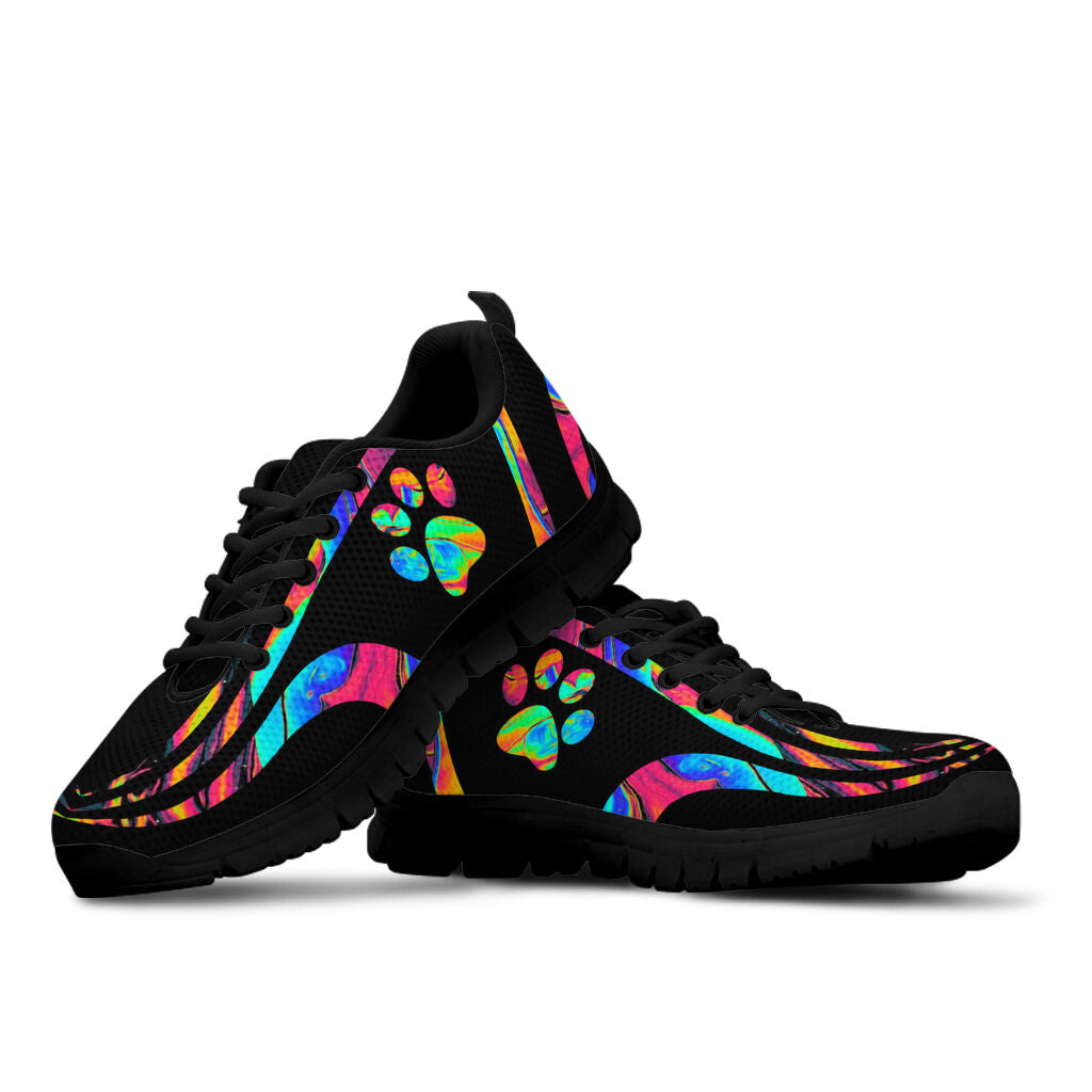 Colorful Paw Cat Sneakers 0622