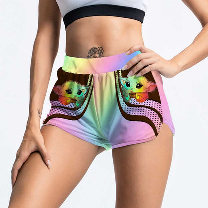 Cute Master - The Force Hollow Tank Top and Women Shorts
