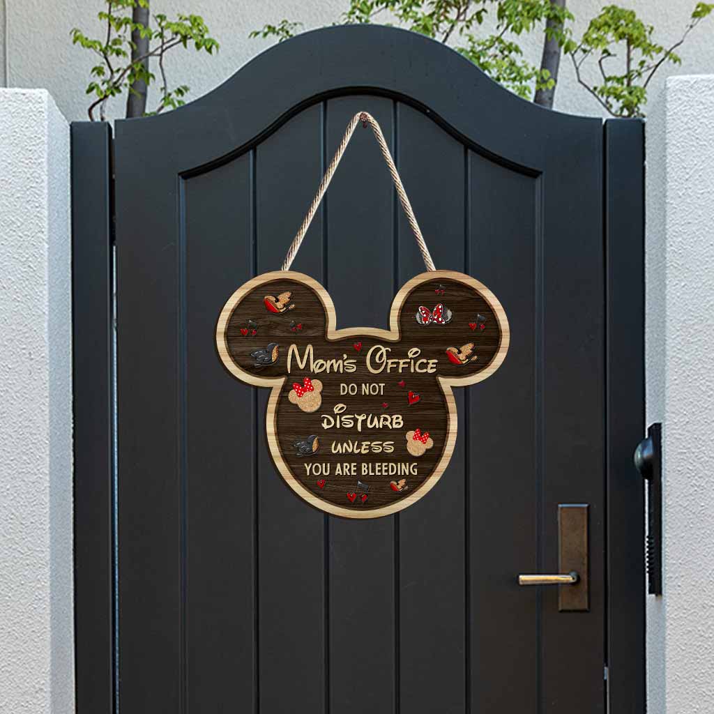 Do Not Disturb - Mouse Wood Sign