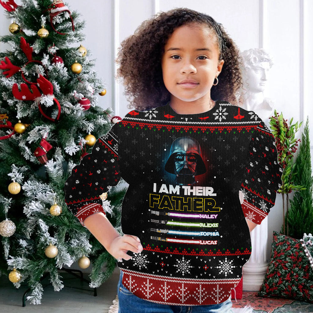 I Am Their Father - Personalized Christmas Father Sweater