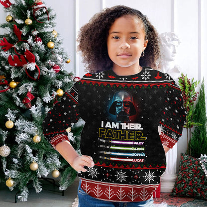 I Am Their Father - Personalized Christmas Father Sweater