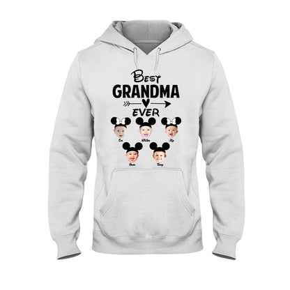 Best Grandma Ever - Personalized Mouse T-shirt and Hoodie