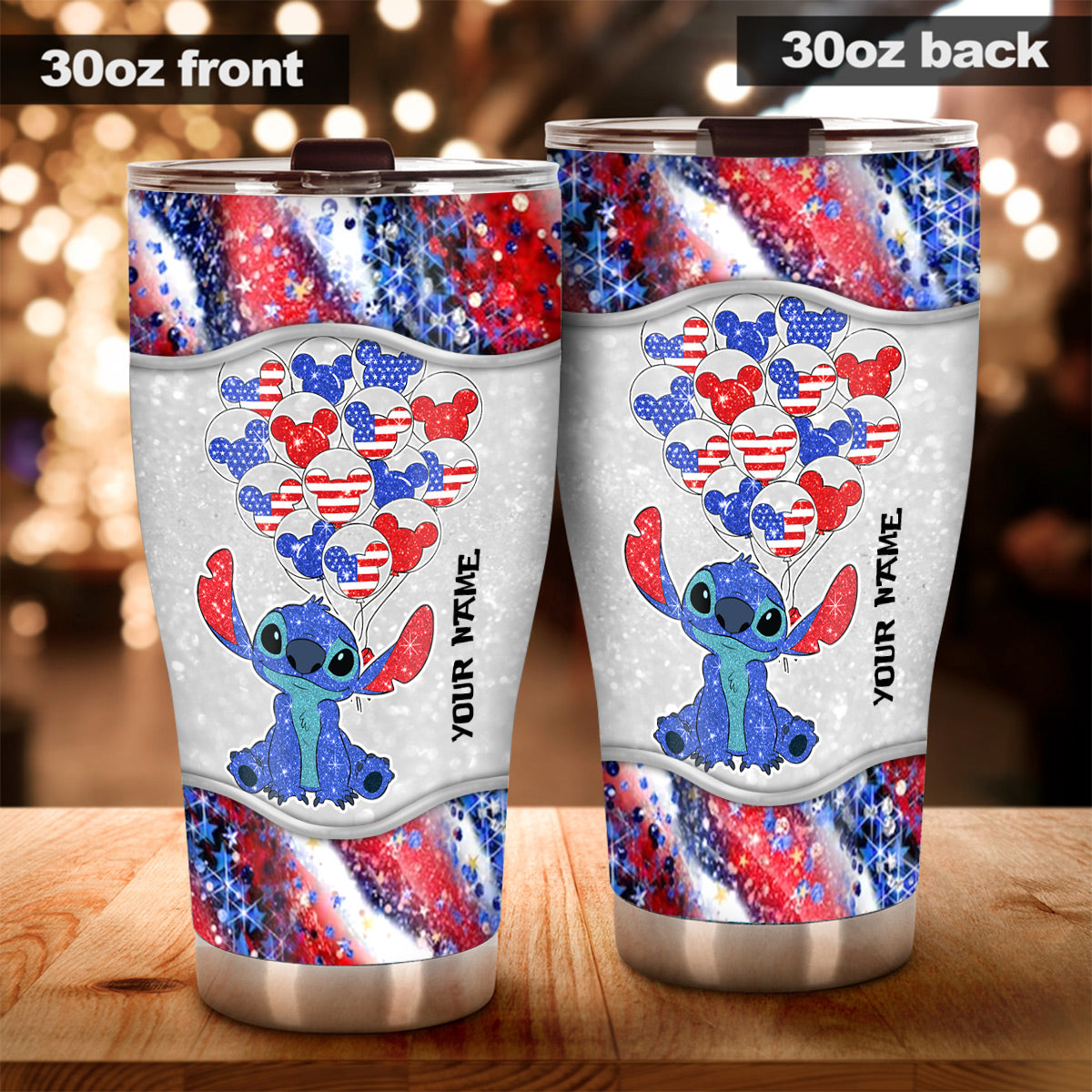 Happy 4th Of July - Personalized Ohana Tumbler