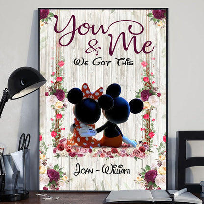 You & Me - Personalized Mouse Canvas And Poster