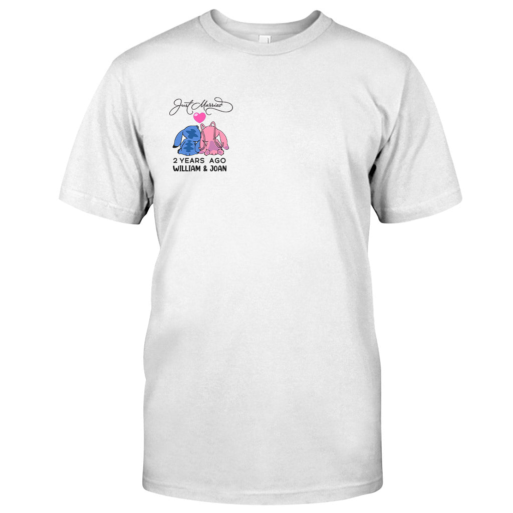 Just Married Some Years Ago - Personalized Couple Ohana T-shirt and Hoodie