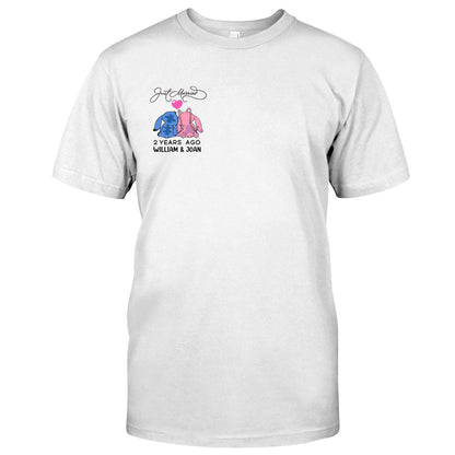 Just Married Some Years Ago - Personalized Couple Ohana T-shirt and Hoodie