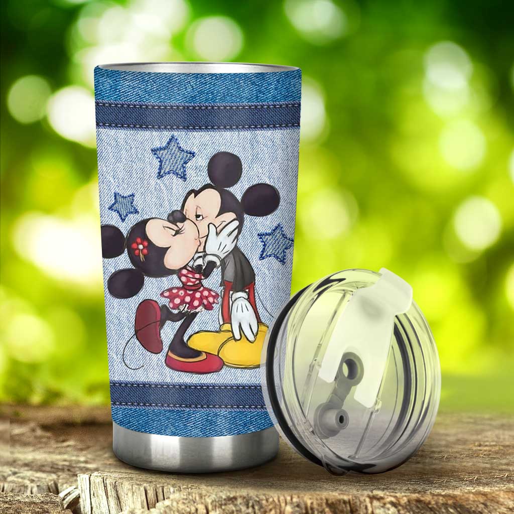 Love You To The Moon And Back - Personalized Couple Mouse Tumbler
