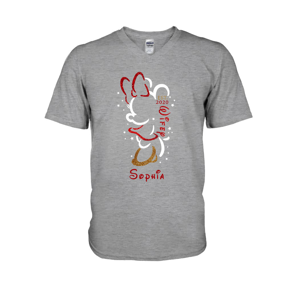 Hubby And Wifey - Personalized Couple Mouse T-shirt and Hoodie