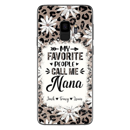 Daisy Leopard Grandma - Personalized Mother's Day Grandma Phone Case