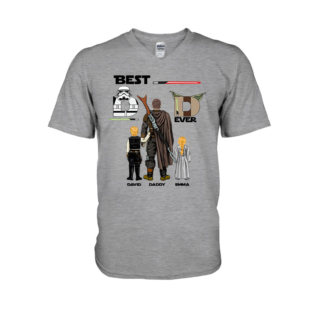 Best Dad Ever - Personalized Father T-shirt And Hoodie