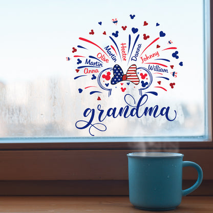Firework Grandma - Personalized Mouse Decal Full