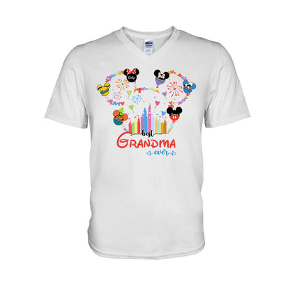 Best Grandma Mom Ever - Personalized Mouse T-shirt And Hoodie