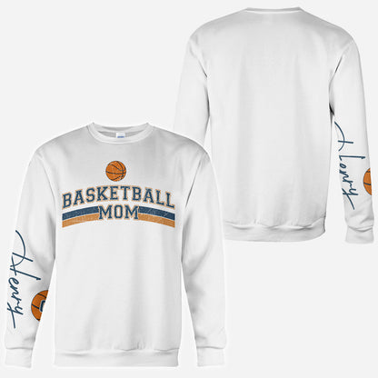 Basketball Mom With Any Kid Name & Number - Personalized Basketball All Over Shirt