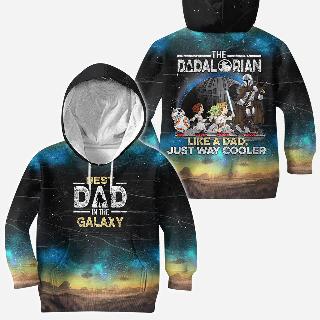 Best Dad In The Galaxy - Personalized The Force All Over Shirt