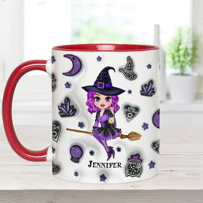 Moon Child - Personalized Witch Accent Mug