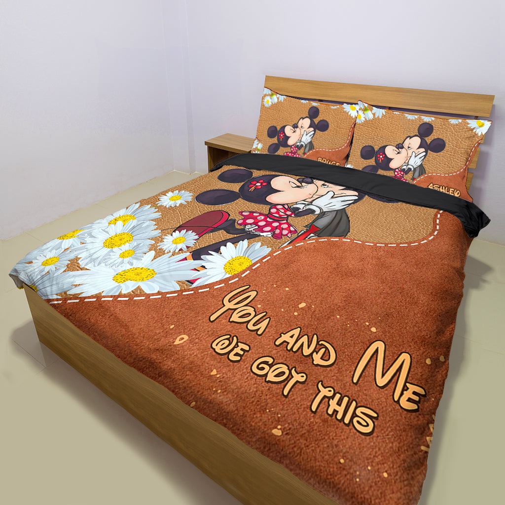 You And Me We Got This - Personalized Mouse Bedding Set