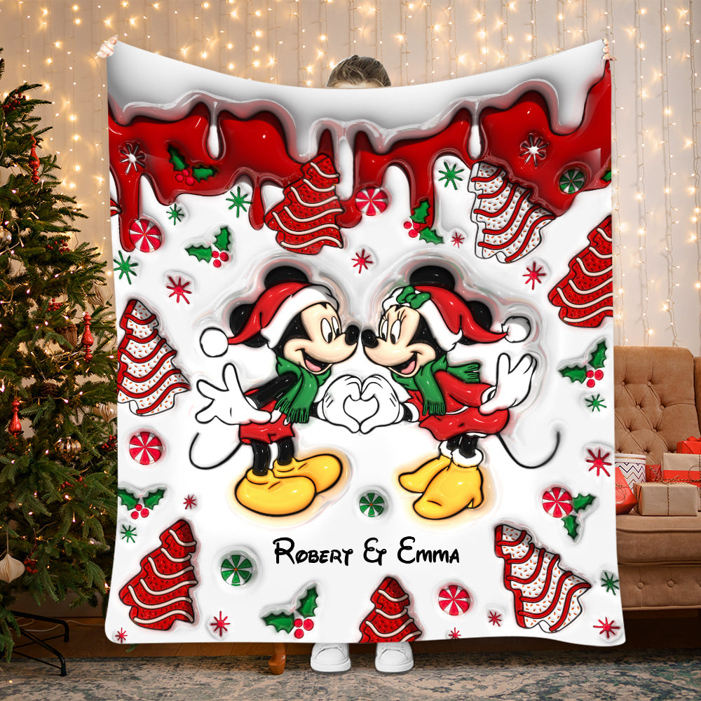 Christmas Together - Personalized Mouse Blanket