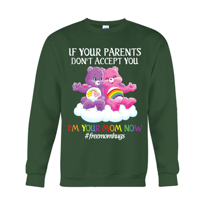 Free Mom Hugs - LGBT Support T-shirt And Hoodie