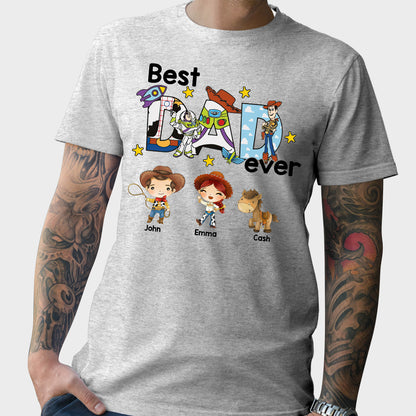 Best Dad Ever - Personalized Father T-shirt And Hoodie