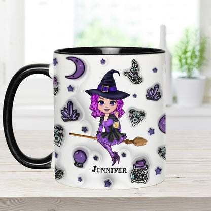 Moon Child - Personalized Witch Accent Mug