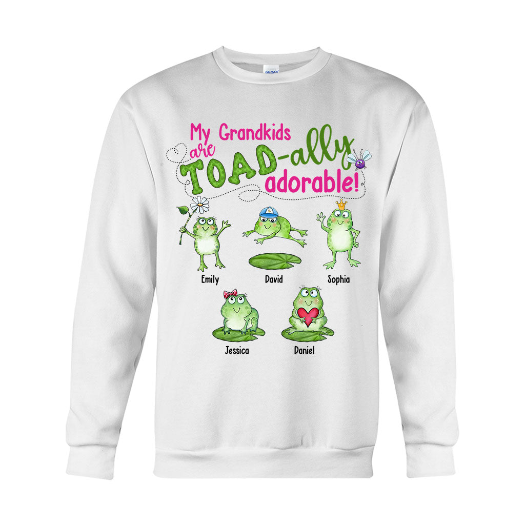 My Grandkids Are Toad-ally - Personalized Grandma T-shirt And Hoodie