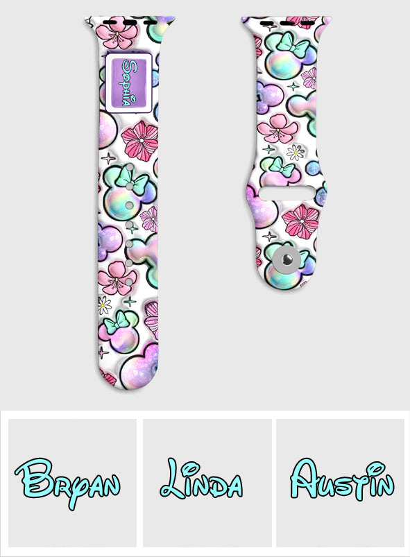 Puffy Mouse Ears - Personalized Mouse Apple Watch Band