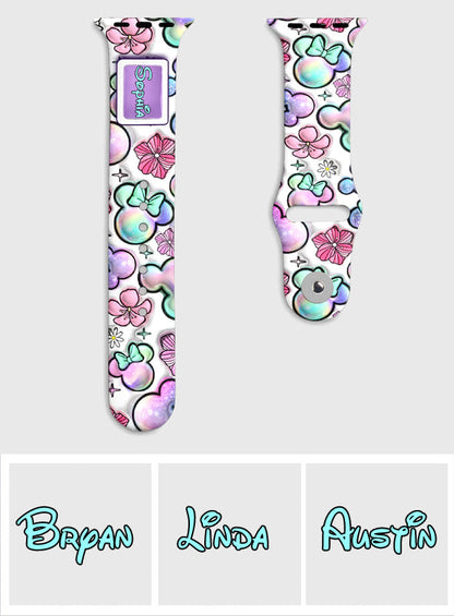 Puffy Mouse Ears - Personalized Mouse Apple Watch Band