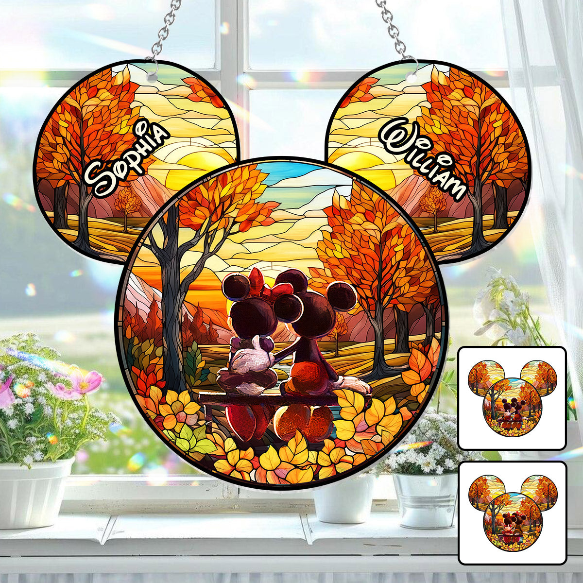 You And Me We Got This - Personalized Mouse Window Hanging Suncatcher Ornament