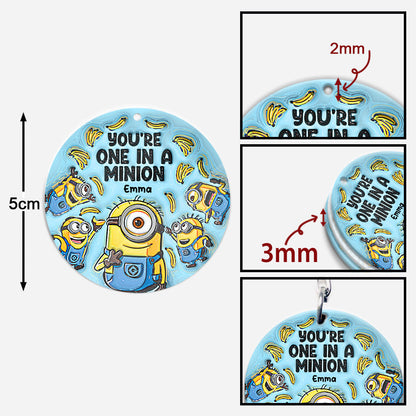 One In A Minion - Personalized Keychain