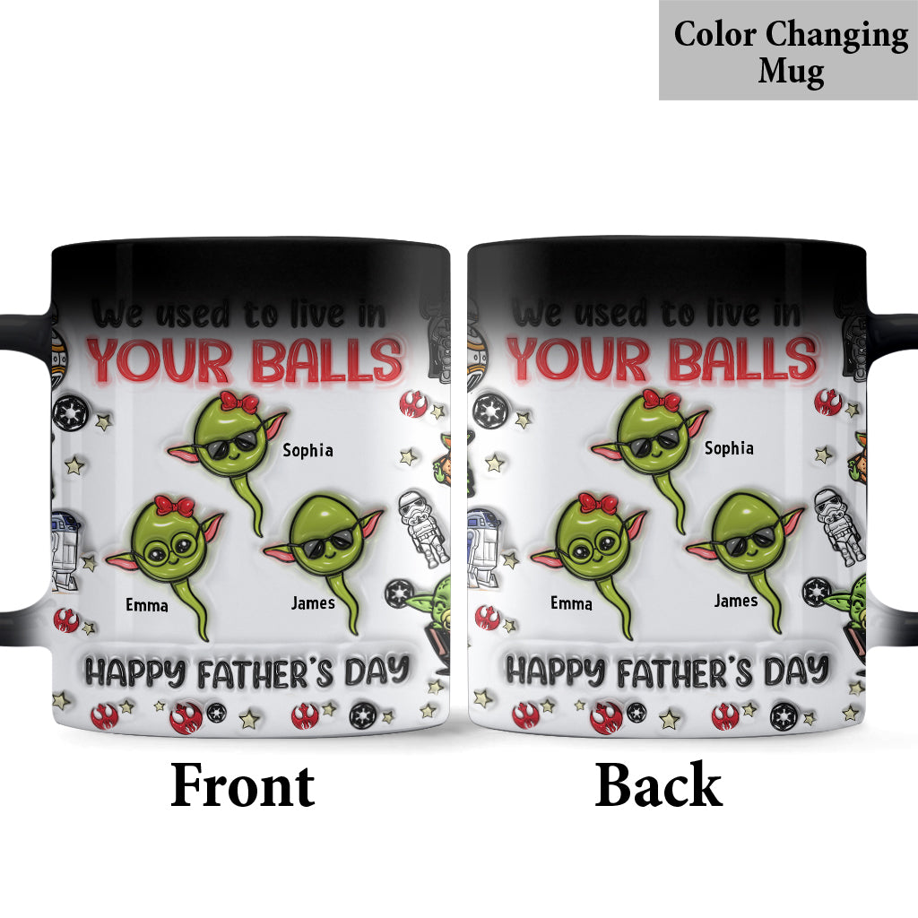 Chillin' In Your Ball Funny - Personalized The Force Mug