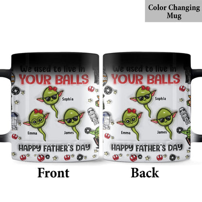Chillin' In Your Ball Funny - Personalized The Force Mug