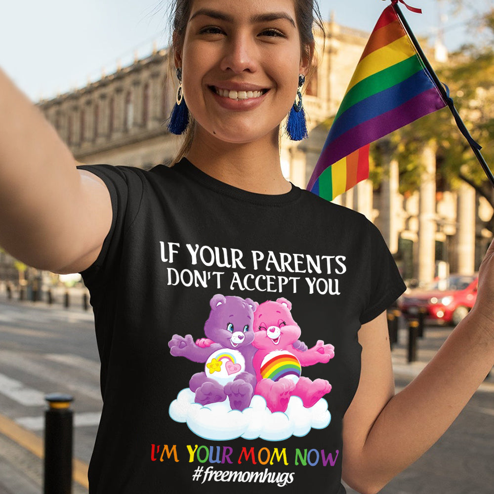 Free Mom Hugs - LGBT Support T-shirt And Hoodie
