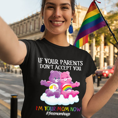 Free Mom Hugs - LGBT Support T-shirt And Hoodie
